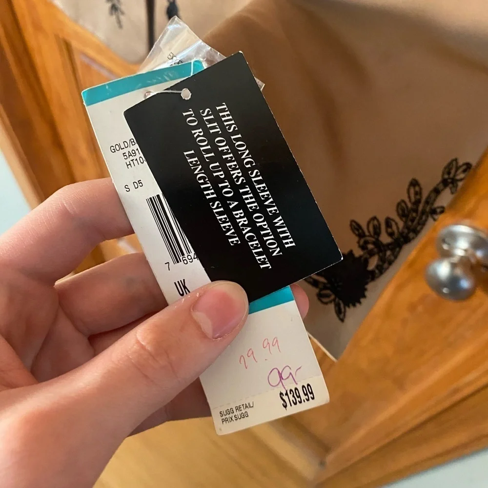 NWT Beautiful Kasper Tan Embroidered Bedazzled Women's Suit Jacket Blazer - Picture 5 of 9